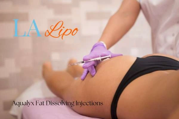 Woman having fat dissolving injections Shoreham-by-Sea on thighs