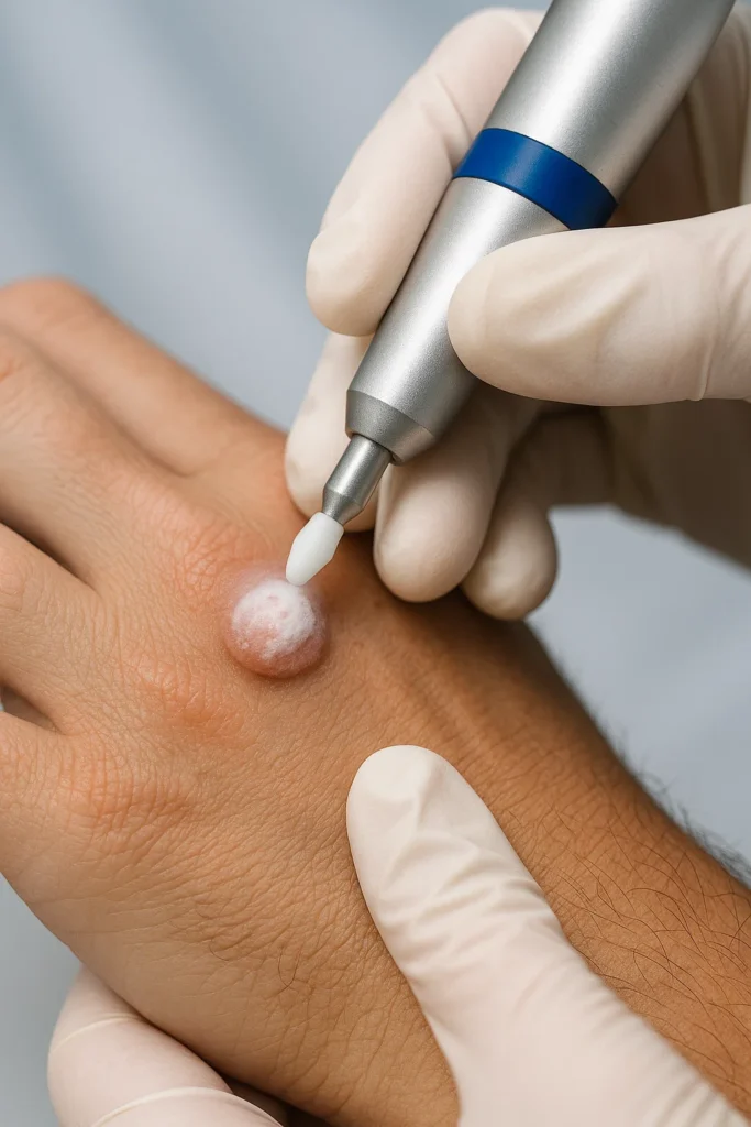 example of wart removal Shoreham-by-Sea using cryopen