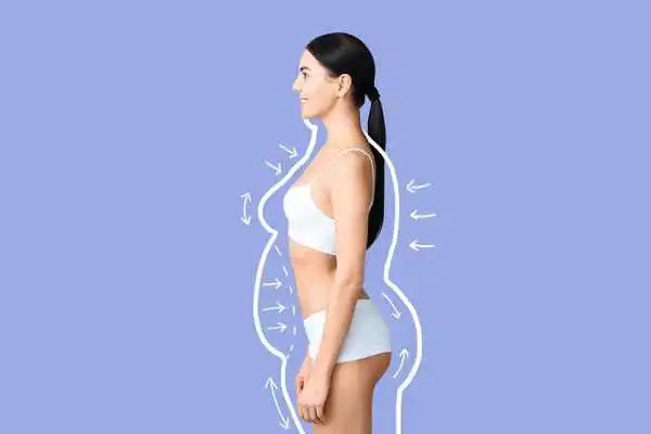 image of woman experiencing fat reduction treatment Shoreham-by-Sea