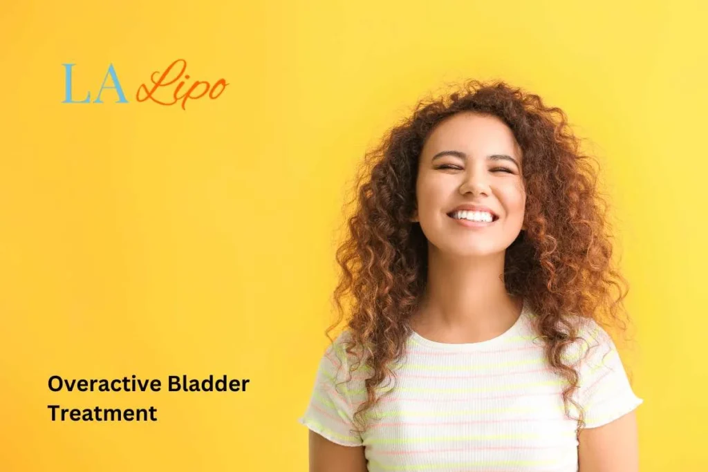woman smiling about overactive bladder treatment Shoreham-by-Sea solutions